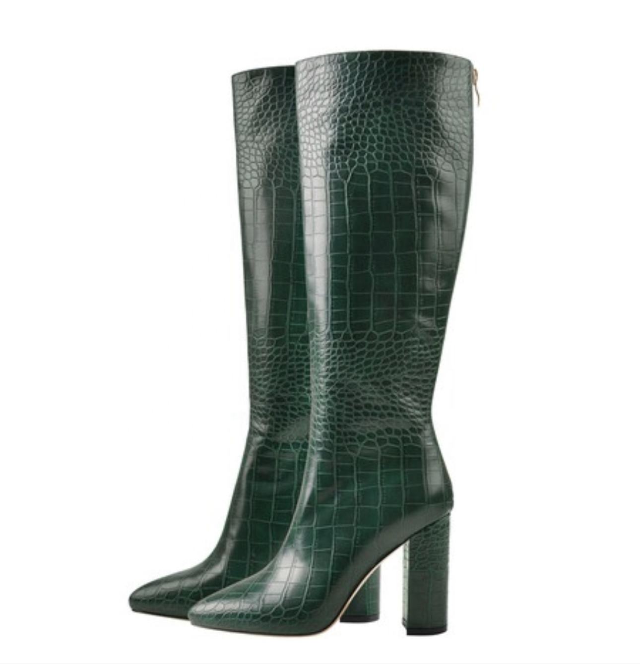Long Real Leather Women Boots