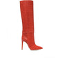 Women Crocodile Print Knee High Boots
