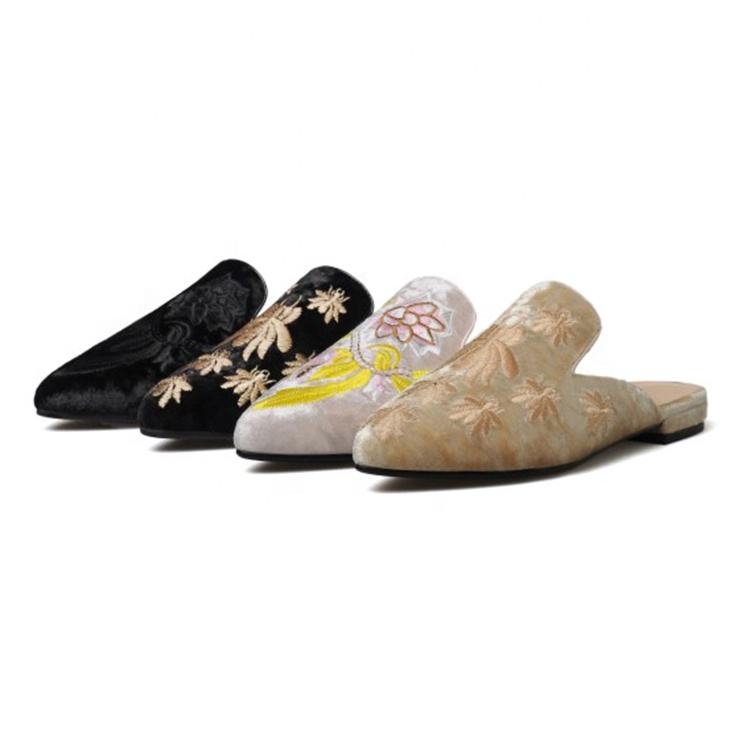Pointry Toe Comfortable Ladies Flat Mules Shoes