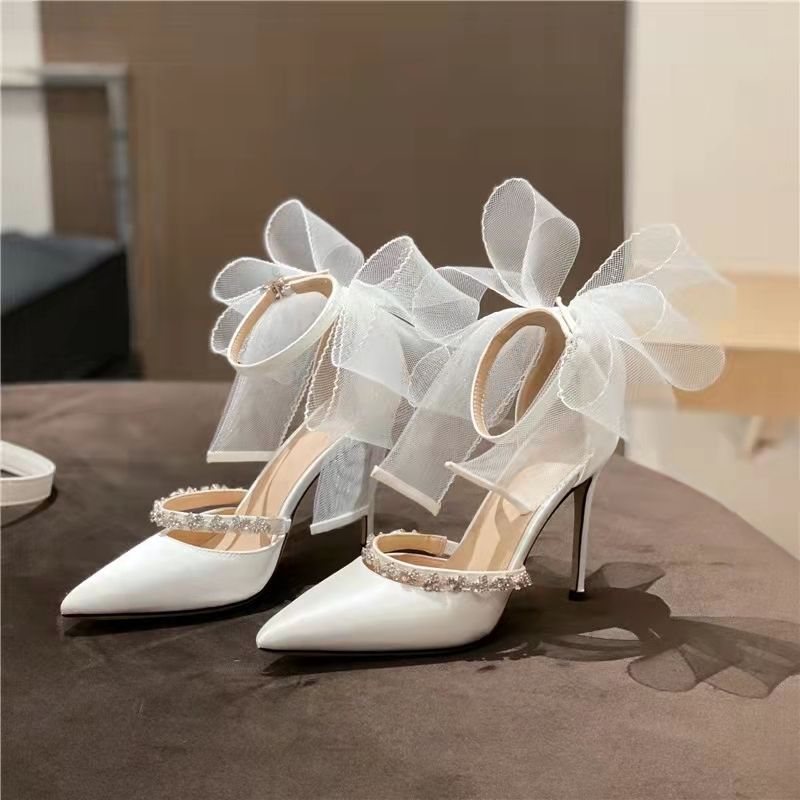Wedding Shoes Pearl High Heel Women Pumps