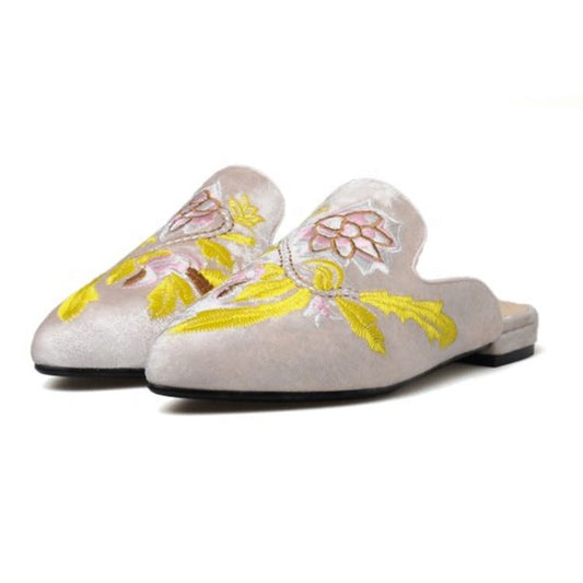 Pointry Toe Comfortable Ladies Flat Mules Shoes