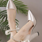 Pearl Straps Pumps Women Wedding Shoes