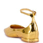 Gold Metallic Ballet Flats Wholesale Casual Shoes