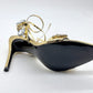 Ankle Strap with Rhinestone Stiletto Sandals