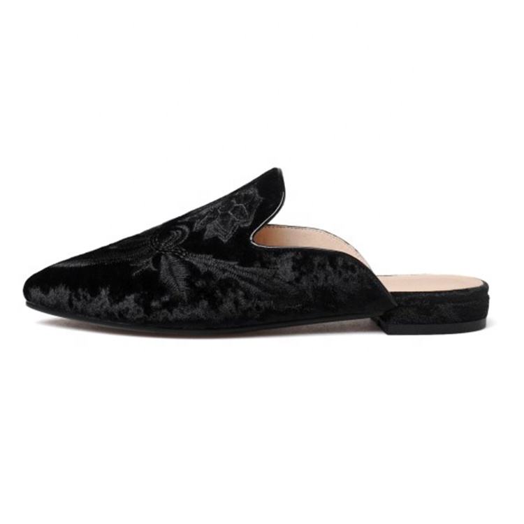 Pointry Toe Comfortable Ladies Flat Mules Shoes