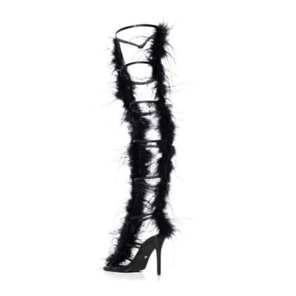 Thigh-high Shaft Boots Sandals