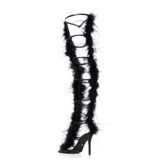 Thigh-high Shaft Boots Sandals
