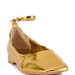 Gold Metallic Ballet Flats Wholesale Casual Shoes