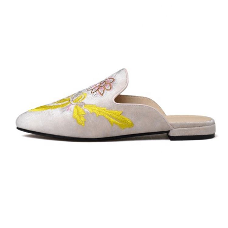 Pointry Toe Comfortable Ladies Flat Mules Shoes