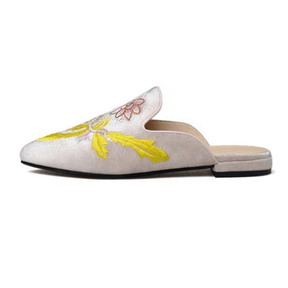 Pointry Toe Comfortable Ladies Flat Mules Shoes