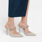 Shining 100 Lace Leather Mules