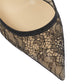 Shining 100 Lace Leather Mules